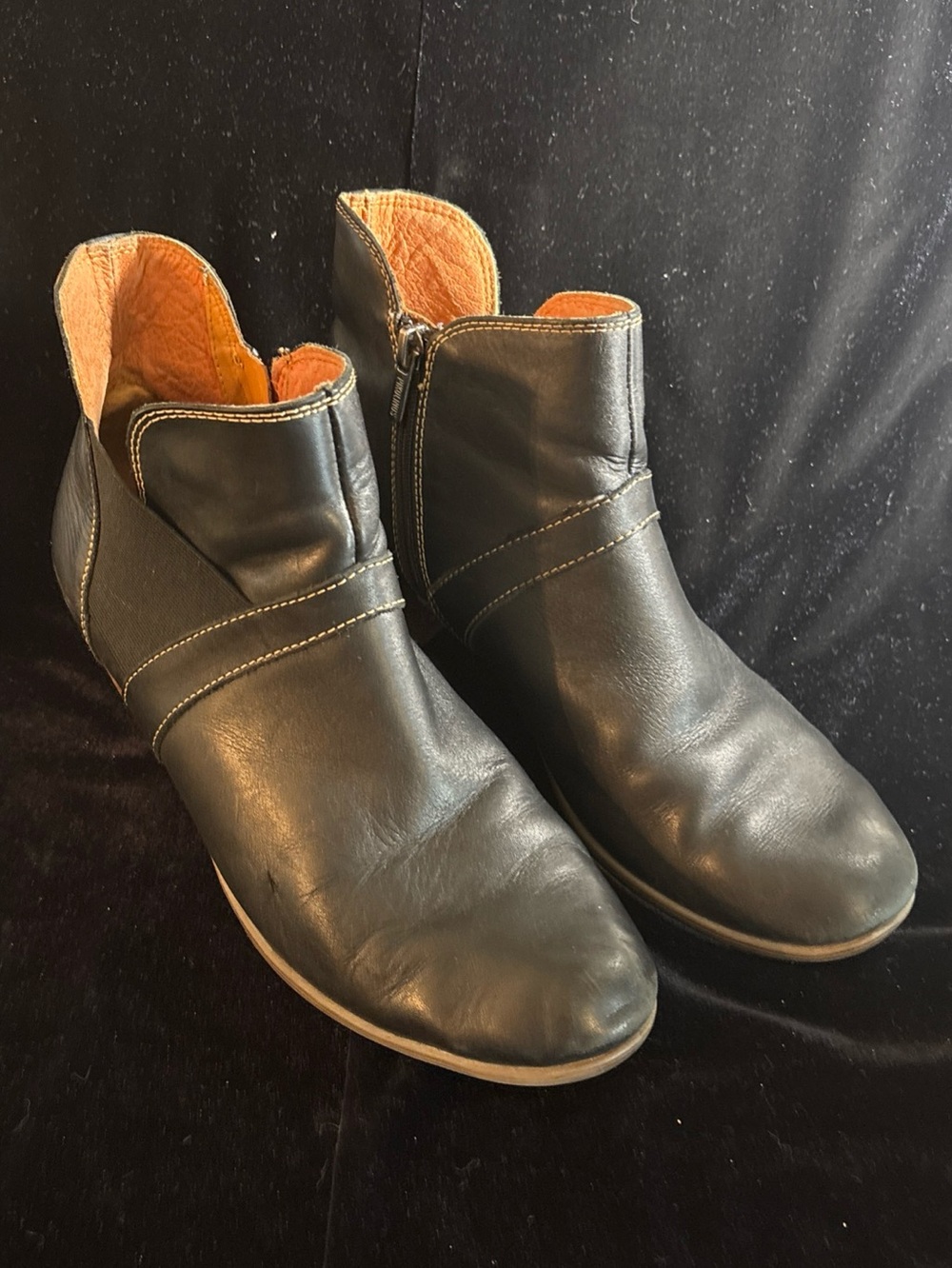 Women’s Pikolinos
 black Leather Ankle Boots - Classic Zip Dress Boot